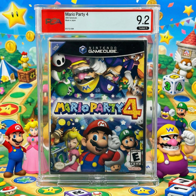 Mario Party 4   PSA 9.2 A   1st Print MIJ   GameCube   Not VGA/CGC