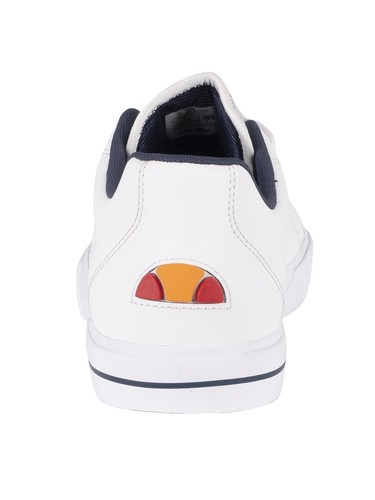 Ellesse Men's Taggia Leather Trainers, White - Picture 5 of 9