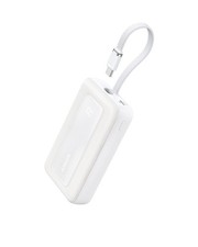 Portable Power Bank 10000mAh 30W USB C Fast Charging Battery Pack White