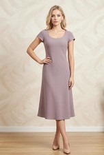 Women Armani Collezioni Dress Grey Wool XS #BKPG