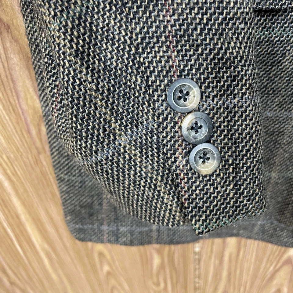 Abrigo Deportivo Kuppeheimer Edición Premier Para Hombre 46L Marrón Multicolor Cuadros Tweed Foto 4 de 4