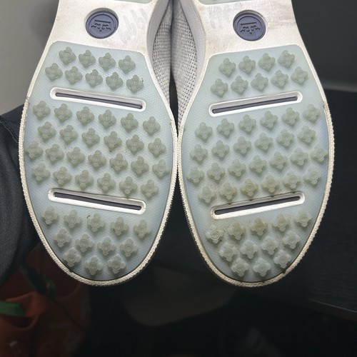 Peter Millar Hombres 9.5 Drift Híbrido Campo Campo Golf Zapatos Gris Tejido - Imagen 11 de 11