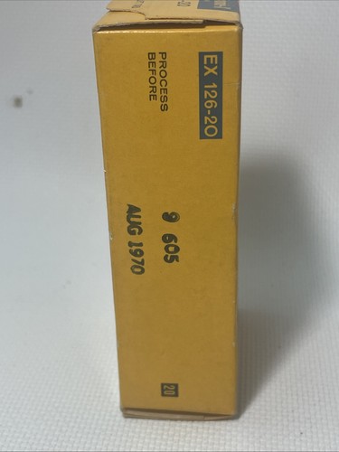 Sealed KODAK Ektachrome-X 126 Color Slides Cartridge EX 126-20 Film Exp 8/1970 - Picture 3 of 6