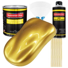 Restoration Shop Anniversary Gold Metallic Acrylic Enamel Gallon Kit, Auto Paint