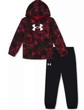 Under Armour Little Boy's 2-Pc. Printed Full-Zip Hoodie  Solid Joggers Set, 7