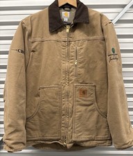 Vintage Carhartt Sandstone Ridge Coat Brown Duck Canvas Jacket Men s S C61
