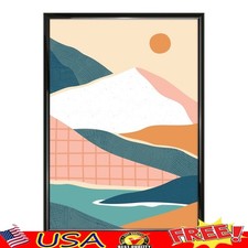 Rounded Black Plastic Poster Frame 20x28 Modern Wall Decor Artwork Photos New