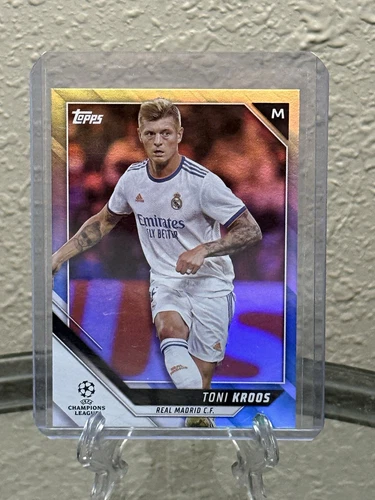 2021-22 Topps UEFA Champions League Toni Kroos #13 Real Madrid Aqua Foil /299