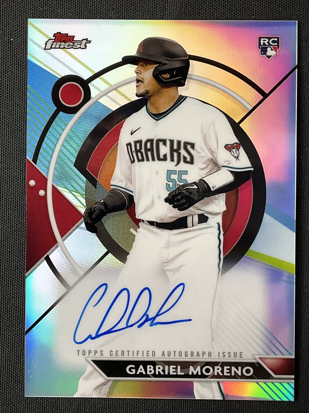 2023 Topps Finest #FA-GM Gabriel Moreno Arizona Diamondbacks RC ON CARD AUTO