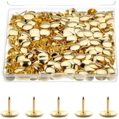 1000 Stück Gold Push Pins Runde Kopf Reißzwecken für Büro & DIY