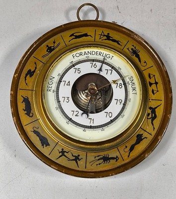 Vintage Zodiac Barometer - Working, Zeichen Der Kleidung