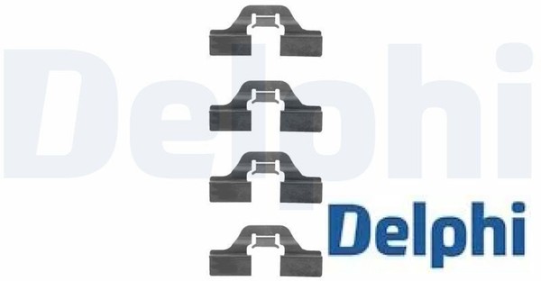 Delphi LX0307 ZubehöRsatz FüR Scheibenbremsbelag ZubehöRsatz Bremsbelag-image