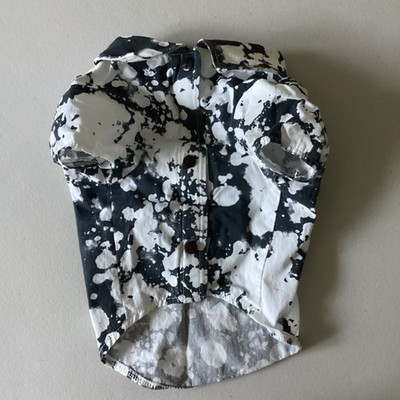 Top Paw Black Bleach Dog button up Small