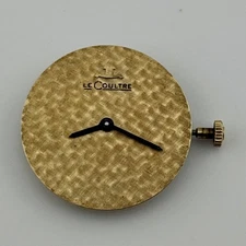 Working Vintage LeCoultre Swiss Mechanical Watch Movement & Dial