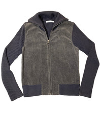 S. Oliver Corduroy Y2K Zip-Up Sweater Jacket ...