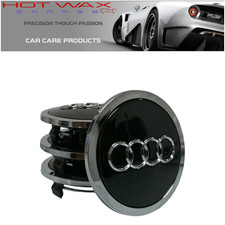 Audi Blk Chrome 69mm Wheel Center Hub Cap 4b0601170a Set Of 4