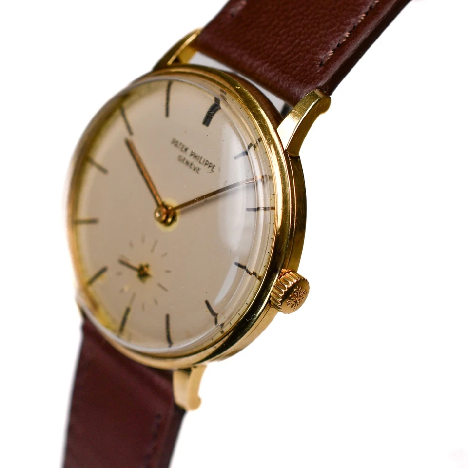 Patek Philippe Calatrava Ref. 3410 18k Yellow Gold Original Dial Cal 27-AM 400 - Image 3 of 4