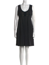 Gucci 2006 Wool Tent Dress – Black/Green Hysteria Print, Size M / US 6 / IT 42