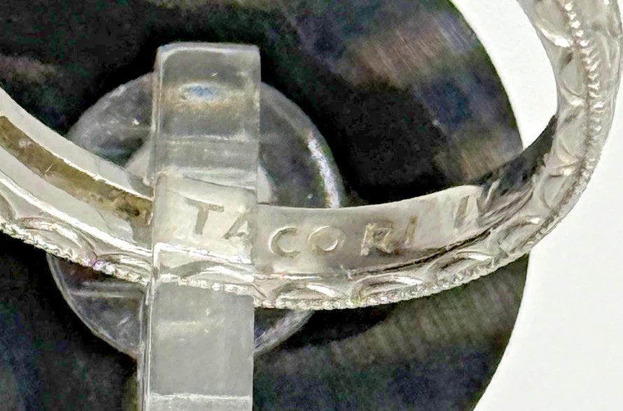 Anillo Amatista Tacori Plata de Ley 925 - Talla 8 - Redondo Natural - USADO Foto 4 de 4