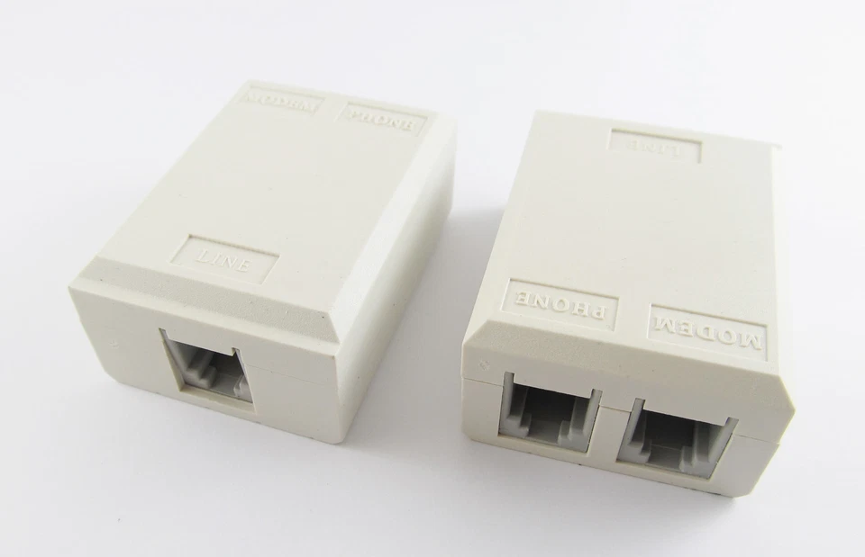 10 Stck. Neu ADSL Breitband Modem Telefon Telefon Leitung Splitter Filter RJ11 45 - Bild 3 von 4