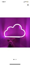 LED Neon Light, Neon Sign Pink Cloud for Wall Decor, Battery and USB Operated