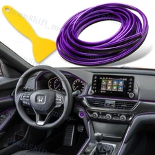 Car Interior Edge Gap Line Moulding Trim Molding Strip Auto Decor-16ft/5M Purple