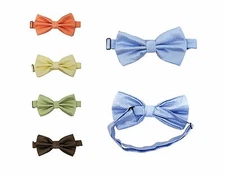 5 Colors Solid Fashion Bowties Groom Men Plaid Cravat gravata Male 1x Bow ties 
