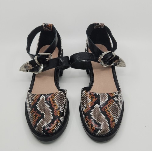 NEW~ FREE PEOPLE Silent D "MALLORCA" Brayfield Sandal Leather Ankle Size 8.5 - Picture 14 of 15