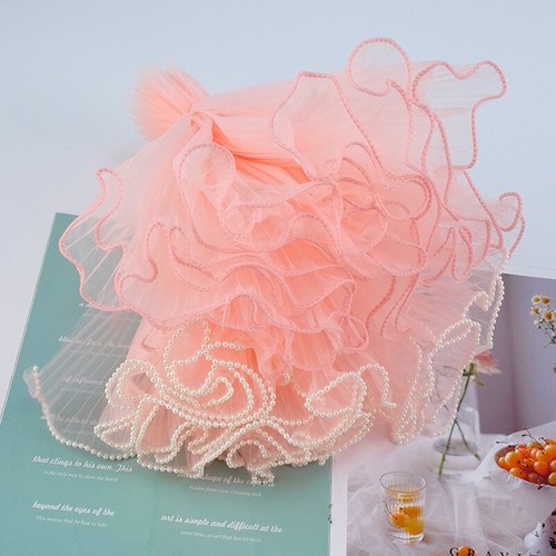Valentine's Day Flower Wrapping Paper Rose Bouquet Wavy Yarn Lace Thread Supply - Picture 10 of 20