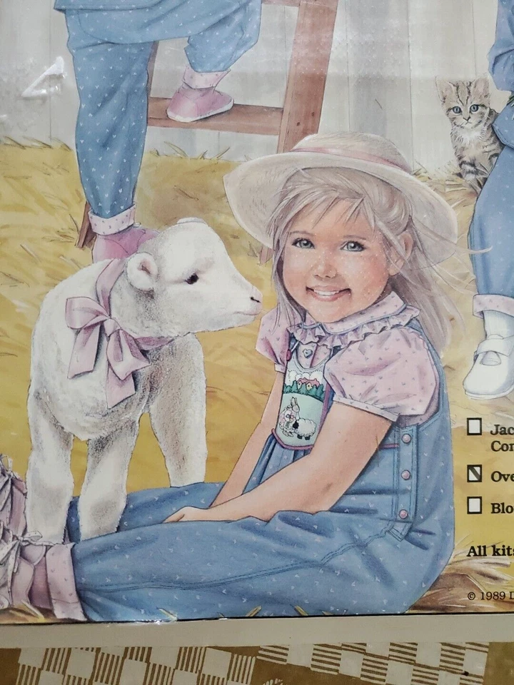 Daisy Kingdom Overall Pattern Fabric Kit Collection 2T-3T-4T #4602 - Image 2 of 4