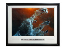 Pillars of Creation - James Webb Space Telescope - Art Collection - Framed Photo