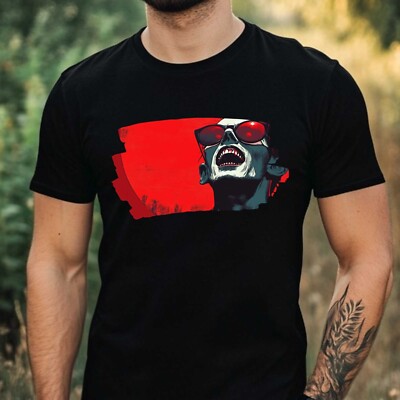 Mens Vampire Sunglasses Print Cotton T-Shirt Size XS to 5XL
