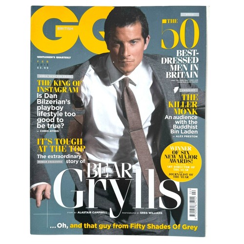 GQ Magazine 2015 February Bear Grylls Dan Bilzerian Gentlemen's Quarterly
