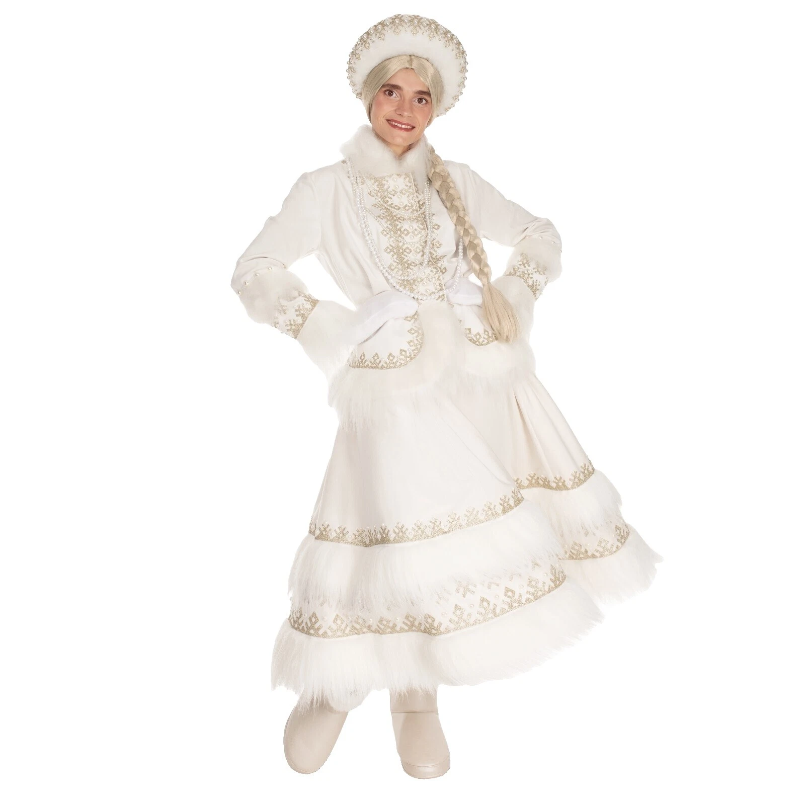 手工白色完整装备服装