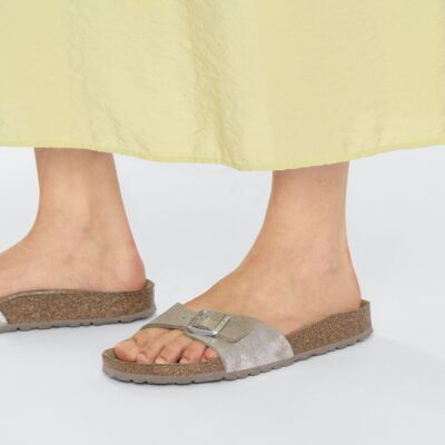Birkenstock Shoes Birkenstock Madrid Metallic Silver Birkenstock