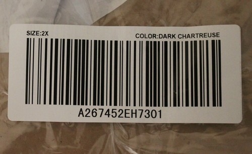 ISAACMIRAHILIVE! 2X, Dark Chartreuse Floral Fleece Jacket, New Org. Pack. - Picture 2 of 7