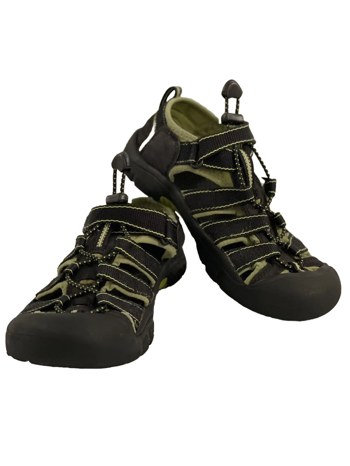 Sandali impermeabili KEEN Newport H2 bambino grande taglia 4 nero verde lime