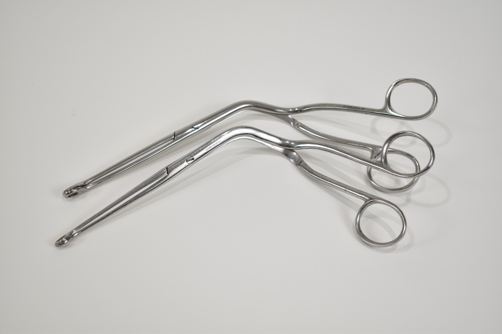 LOT of 2 Surgical Catheter Introducing Forceps 9" Stainless Steel