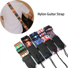 Ethnic Style Widened Acoustic Guitar Strap Leather Adjustable Shoulder Strap