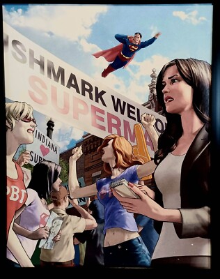 Superman Lois Lane by Gene Ha 11x14 FRAMED DC Comics Art Print Poster