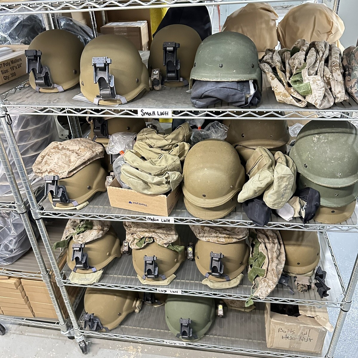 Large USMC LWH Lightweight Helmet Package Norotos ESS IR US