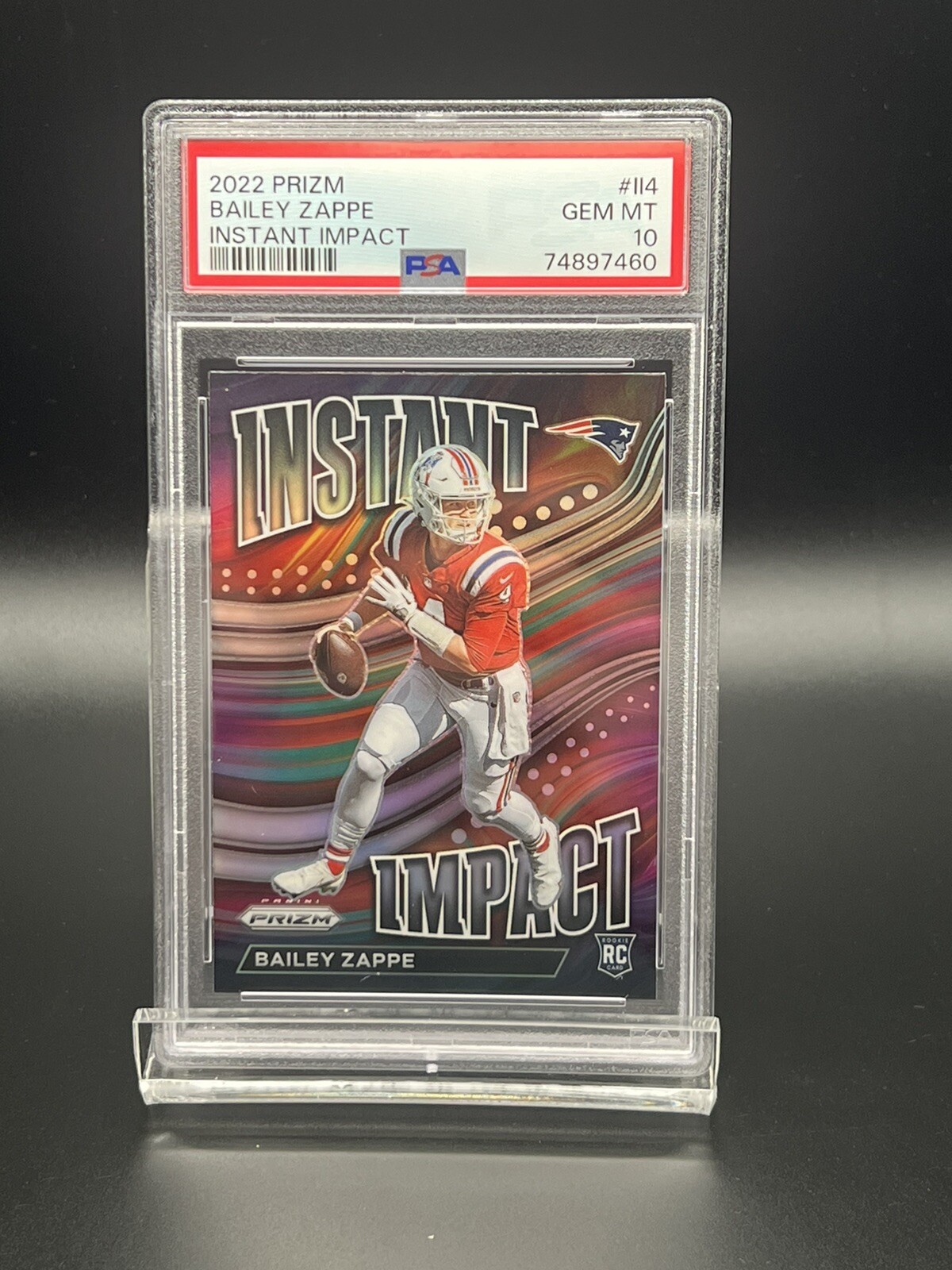 Bailey Zappe Panini Prizm Instant Impact #II4 Base