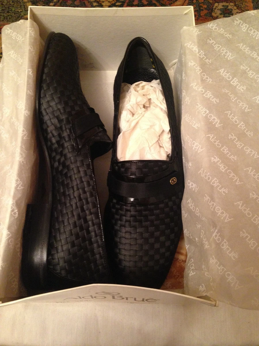 Aldo Brue Vintage Black Dress Shoes Men s Size 10 Made In