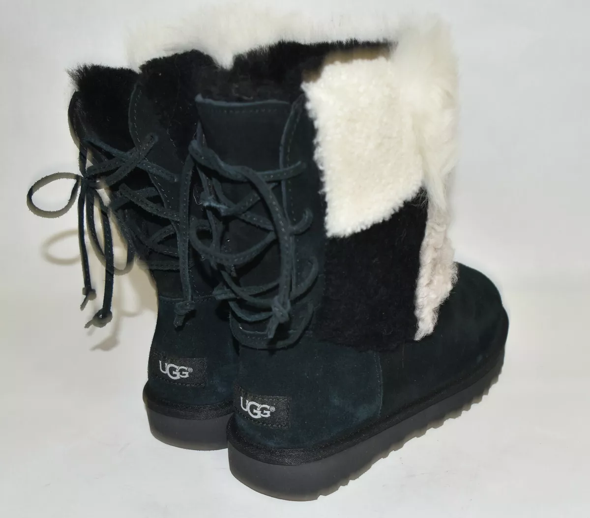 Black clearance patchwork uggs