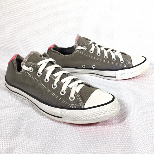 converse grey pink canvas