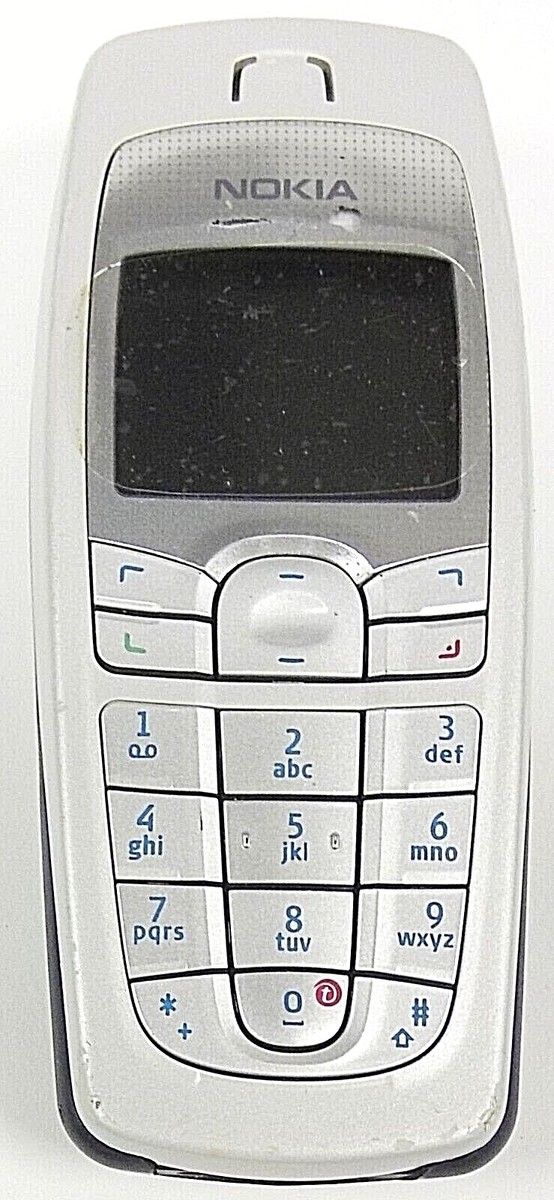Nokia 6010 - Silver and Blue ( T-Mobile ) Cellular Candybar Phone