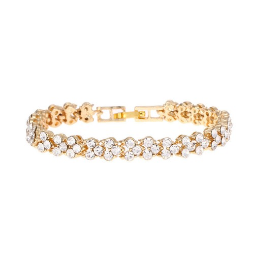Roman Style Woman Bracelet Wristband Crystal Bracelets Gifts Jewelry - Picture 3 of 11