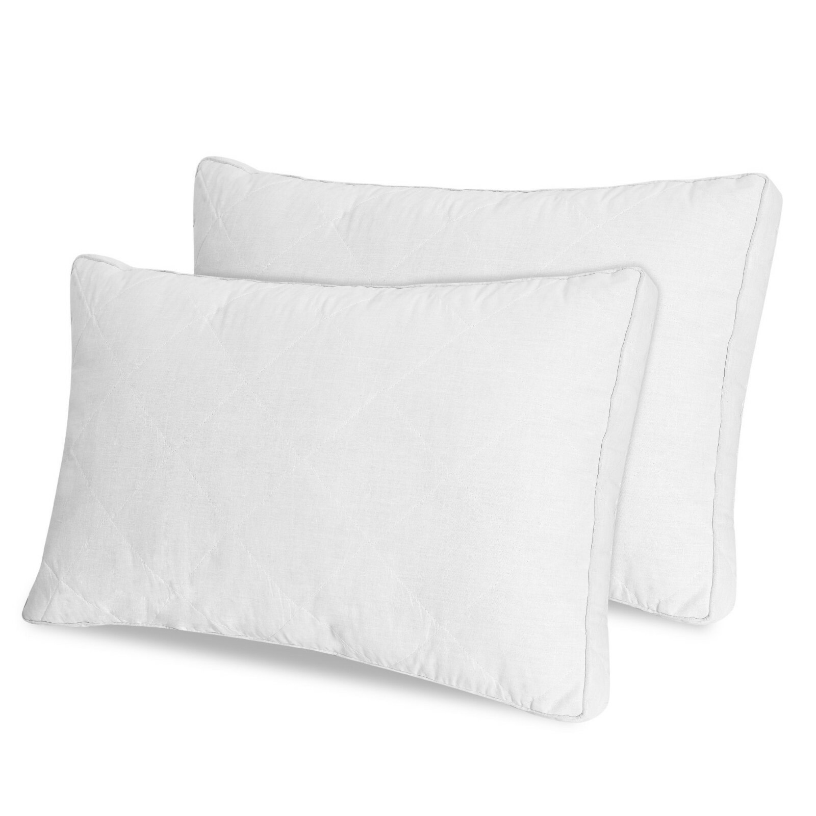 Pack Of 1 2 LUXURY PILLOW QUILTED ULTRA SOFT JUMBO SUPER BOUNCE BACK