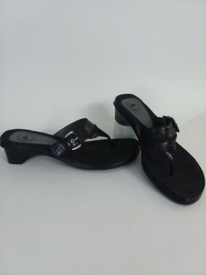 NURTURE Black Mock-Croc CROCO PRINT POLLY SANDALS