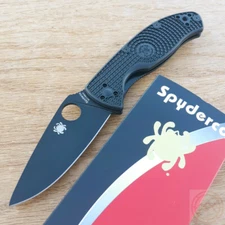 Spyderco Tenacious Folding Knife 3.38" 8Cr13MoV Steel Blade Texture FRN Handle
